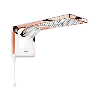 Chuveiro Acqua Duo Ultra Eletrônico Branco e Rose Gold 7800W 220V