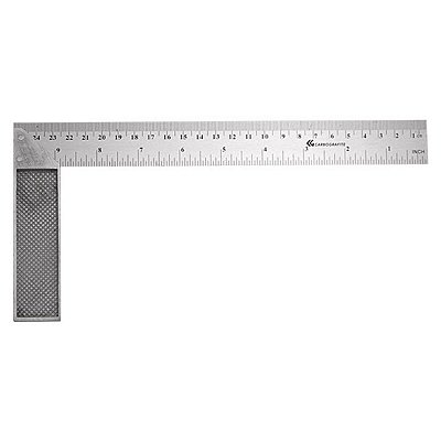 Esquadro de Aço Inox 300MM 12" 012291812 Carbografite