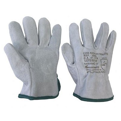 Luva Vaqueta Petroleira Cinza 010642310 Carbografite