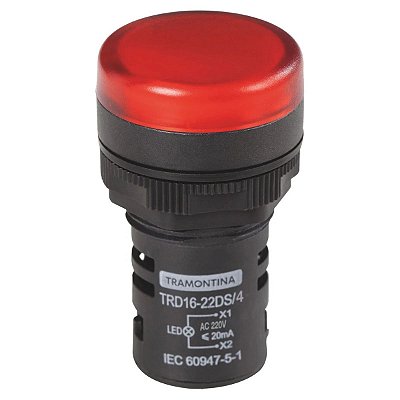 Sinalizador TRD16 22DS/4 220V Vermelho 58015/476 Tramontina