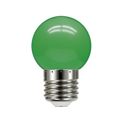 Lâmpada Bolinha LED 1W 220V E27 Verde Taschibra