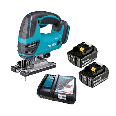 Serra Tico Tico 18V DJV180RFE com 2 Bateria e Carregador Makita 812436