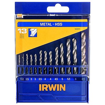 Conjunto de Brocas para Metal com 13 Peças 1865311 Irwin