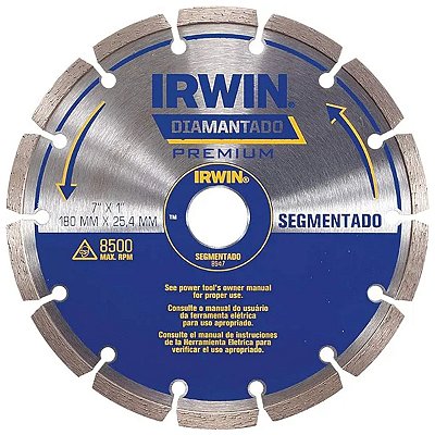 Disco Diamantado Segmentado Premium 180MMX25.0MM IW8947 Irwin