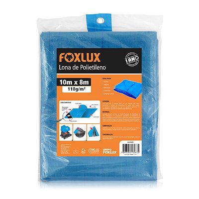 Lona de Polietileno Azul 10m x 8m Foxlux