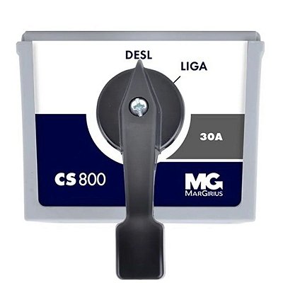 Chave Liga e Desliga Alavanca Preta 30A 7,5CV CS-830 16259 Margirius