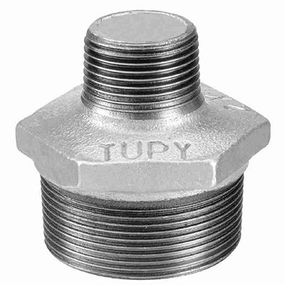 TUPY Niple Galvanizado de Redução 3/4X1/2 Tupy