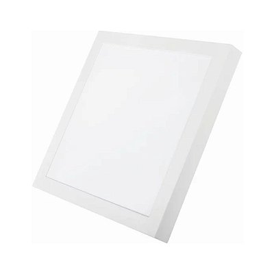 Painel Led de Sobrepor Quadrado 30W 3000K Bivolt Amarela Avant