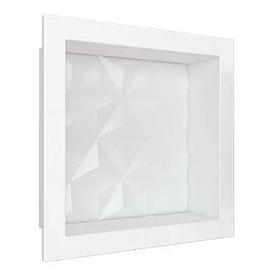 Nicho Texturizado Triangular 30x30 Branco Cozimax