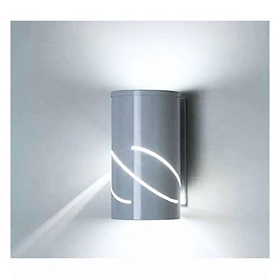 Arandela de Alumínio Redonda para 1 Lâmpada E27 971-TV Branca Ideal