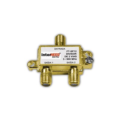 Divisor de Antena Digital 1:2 5-1000Mhz ENC Interneed