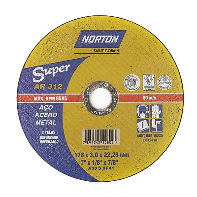 Disco de Corte 7X1/8X7/8 AR.312 Norton