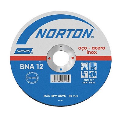 Disco de Corte 7X1/16X7/8 BNA12 Norton