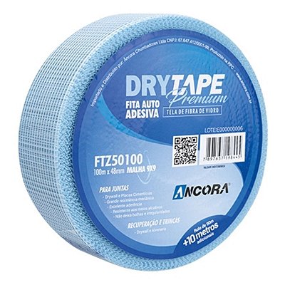 Fita Drytape Drywall Azul 48mmx45m Ancora
