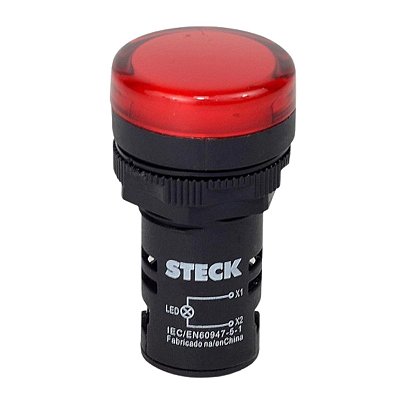 Sinalizador Led 220V Vermelho SLDS2201 Steck