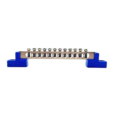 Barramento Neutro Azul TCM-BAR-12F-10+2F-16-AZ TCM