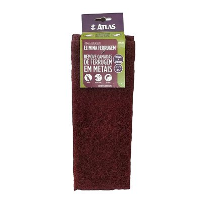 Fibra Abrasiva Elimina Ferrugem 11,5x29CM Vinho AT95/30 Atlas