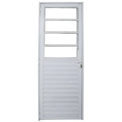 Porta Basculante 210x80 Direita Alumínio Branco VMBOR 5816 Esquadrisul