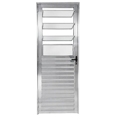 Porta Basculante 210x80 Direita Alumínio Brilhante VMBOR 5828 Esquadrisul
