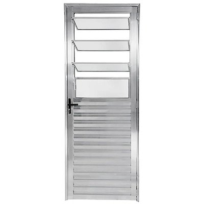 Porta Basculante 210x80 Esquerda Alumínio Brilhante VMBOR 5829 Esquadrisul