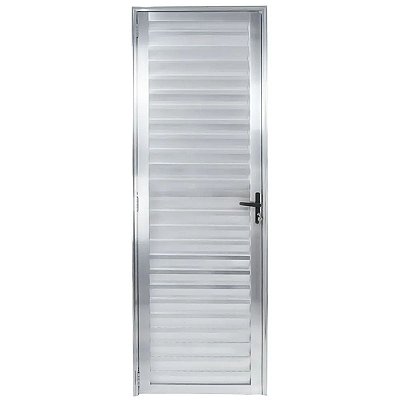 Porta Palheta 210x70 Esquerda Alumínio Brilhante 5735 Esquadrisul