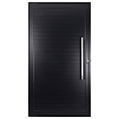 Porta Lambril Pivotante 220x100 Esquerda Alumínio Preto 6171 Esquadrisul