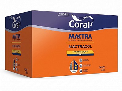 Aditivo para Chapiscos e Argamassa Mactracol Caixa 18L Mactra 412039