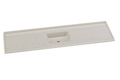 Pia de Mármore Sintético Standart 200cm Travertino 5048-14 FL Rorato