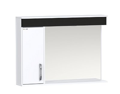 Espelheira Ban Viena 79,5cm Preto 665-15 1 Lâmpada de Led Rorato