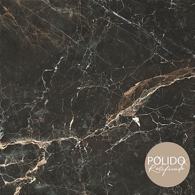 Piso Imperium Dark Polido Retificado 66x66 Formigres