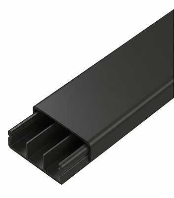 Canaleta com Divisória e Fita Adesiva Preta 40X16X2000MM Profacil Alumbra 962678