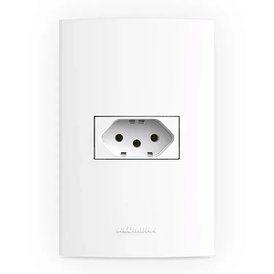 Conjunto 4x2 Tomada 2P+T 20A Branco Inovapro Alumbra 850562