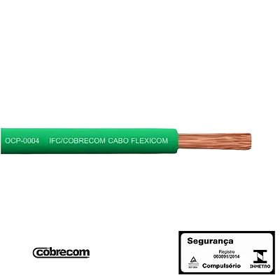 Cabo Flexível 25mm 750V Verde Por Metro Cobrecom 710864