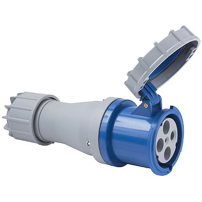 Tomada de Acoplar Industrial Azul 3P+T 125 A 220-250Vca 9H Tramontina 984262