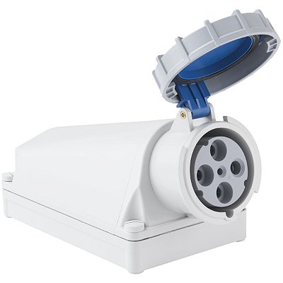 Tomada de Sobrepor Industrial Azul 3P+T 125 A 220-250Vca 9H Tramontina 984422