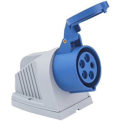 Tomada de Sobrepor Industrial Azul 3P+N+T 16 A 220-250Vca 9H Tramontina 984378