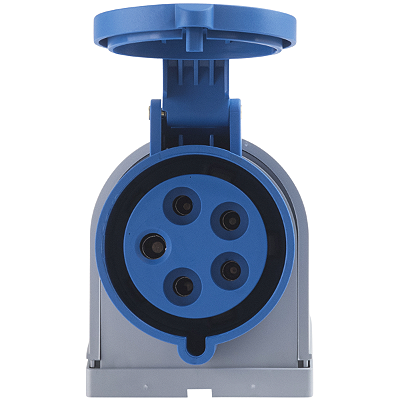 Tomada de Sobrepor Industrial Azul 3P+N+T 32 A 220-250Vca 9H Tramontina 984385