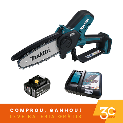 Combo Cortador De Galhos 18V 150mm DUC150Z0130ANOS com Bateria e Carregador Makita 204728