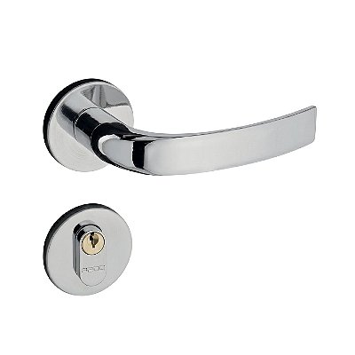 Fechadura Cromada Roseta 40mm Externa Concept 407- RR1 Pado 471098