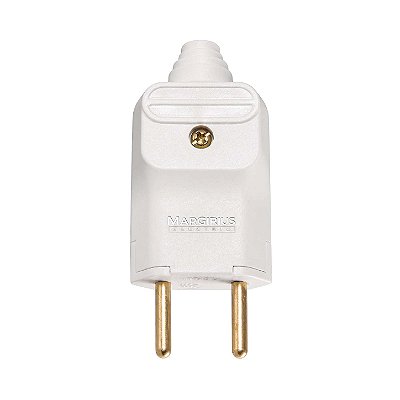 Pino Macho Branco 2P 10A 2 C/Prensa Cabos PLD11-2 Margirius 177254