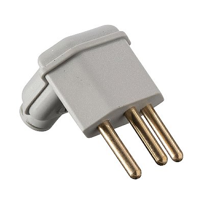 Pino Macho Cinza 2P+T 10A C/Prensa Cabos PLD6-3 90º Margirius 130969