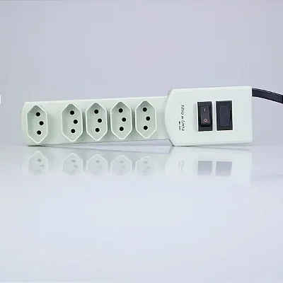 Filtro Linha 5 Tomadas 1,0MT Cinza MG-3001 Margirius 137920