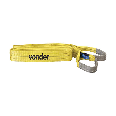 Cinta de Elevação de Carga 0,90 x 2,00m 3T FS 7:1 Amarela CE320 8014090203 Vonder 165857