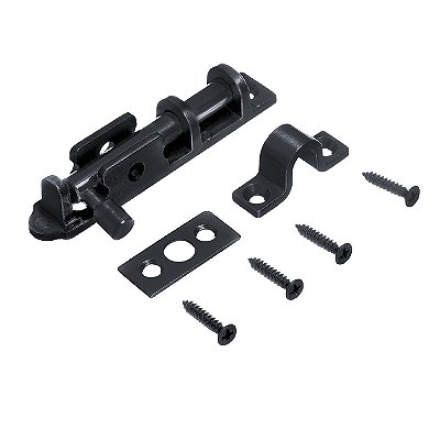 Trinco União Preto 9cm Zamac/Latao 682206 União Mundial 017355