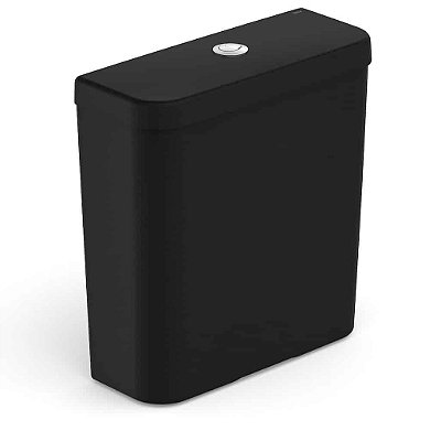 Caixa Acoplada GAP Com Duplo Acionamento Na Cor Matte Black B341470088 Roca 142580