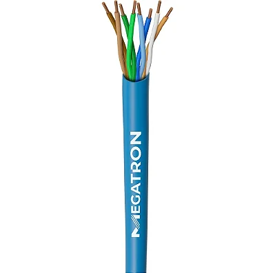 Cabo de Rede Lan Cat 5e Azul Por Metro 4Px24AWG Megatron 925855