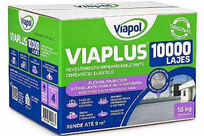Impermeabilizante Flexível Viaplus 10.000 Lages 18KG Viapol 919667