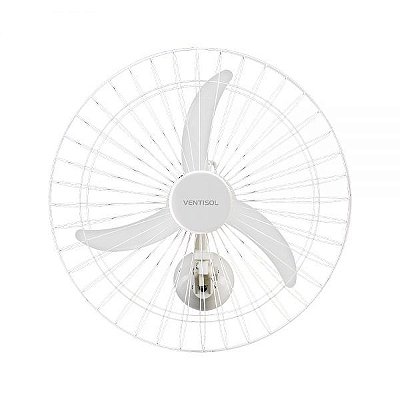 Ventilador Oscilante de Parede Branco 60cm Bivolt Ventisol