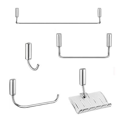 Kit de Acessórios para Banheiro Idea com 5 peças Docol 125714