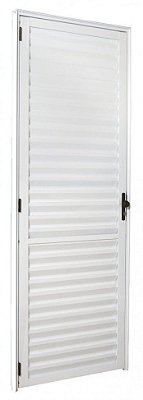 Porta Palheta em Alumínio Branco 210x70 Esquerda 5715 Esquadrisul